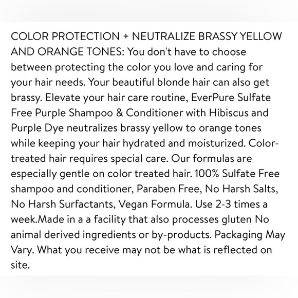 🥳HP 3pc HairCare Set Purple Conditioning Treatments Stop Brassy Unwatered Tones - Picture 8 of 16